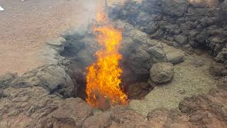 volcanic cooking  LanZarote Spain [upl. by Nabroc]