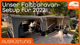 Unser Faltcaravan amp Camping Setup 2022 [upl. by Sankey]