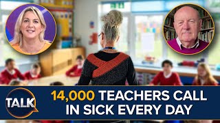 “Dire Situation” 14000 Teachers Called In Sick Every Day Last Year [upl. by Dorolisa344]