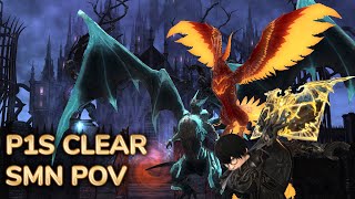 FFXIV 605 P1S Clear SMN POV 010422 [upl. by Alcot799]