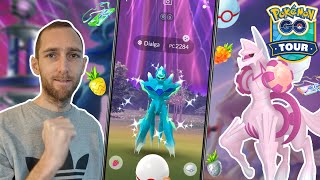 CIRCUIT GO SINNOH 23  ✨ RAIDS PALKIA amp DIALGA ORIGINELS SHINY amp BONUS  Pokémon GO [upl. by Aym]