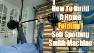 Homemade Gym Equipment  DIY Smith Machine [upl. by Hedberg659]