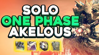 Worlds First Solo One Phase Akelous Harpy Boss Season of the Wish Destiny 2 [upl. by Yahc2]