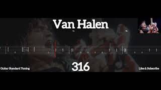 Van Halen  316  Tab Guitar [upl. by Airym]