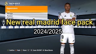 PES 2017 REAL MADRID FACEPACK 20242025 [upl. by Notlih529]