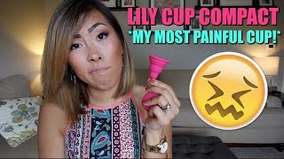 I TRIED THE LILY CUP COMPACT WARNING REAL BLOOD  ITSJUSTKELLI [upl. by Odla]