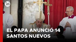 El papa Francisco proclamó 14 nuevos santos entre ellos los “mártires de Damasco” [upl. by Kellen715]