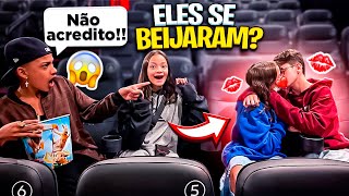 PRIMEIRA VEZ NO CINEMA COM OS CRUSHES eles beijaram  MILLENA E MANU MAIA [upl. by Phina]