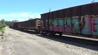 NS C07 Local manifest departs Homestead off the lead 7224 SD40E and SD60E 121 cars to Conway [upl. by Eanar31]