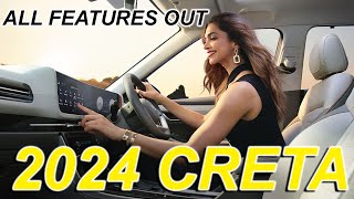 2024 CRETA FACELIFT WHITE COLOR  ALL DETAILS LEAKED  NEW 2024 CRETA LAUNCHED IN INDIA  HYUNDAI [upl. by Eriha286]