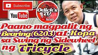 Paano magpalit ng BEARING6203 at KOPA ng Swing ng Sidewheel ng Tricycle [upl. by Noreik]