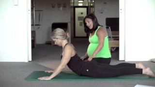 Core Physio  Pilates Back Extension Exercises [upl. by Gnilrits]