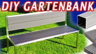 Gartenbank selber bauen aus Edelstahl amp WPC 🤩 [upl. by Filippo]