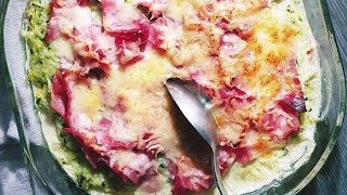 Gratin de courgettes au jambon et comté [upl. by Sherlocke327]