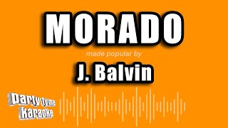 J Balvin  Morado Versión Karaoke [upl. by Jillana691]