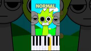 OWAKCX Theme Incredibox Sprunki  Normal Vs Horror on piano [upl. by Marylou]