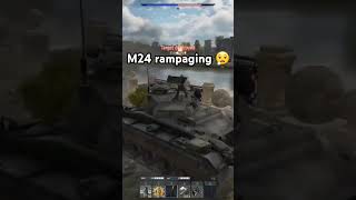 M24 rampaging 😮‍💨 warthunder warthundertanks tank [upl. by Nerte]