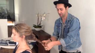 TUTORIAL Adir Abergel Recreates Kristen Stewarts KCA Hairdo [upl. by Yhtomot]