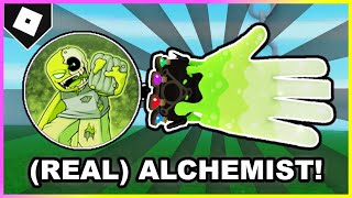 How to ACTUALLY get ALCHEMIST GLOVE  quotCONTAINMENT BREACHquot BADGE in SLAP BATTLES ROBLOX [upl. by Zevahc257]