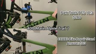 Park Tools 103 versus Popular Amazon Bike Stand Test [upl. by Sandra674]