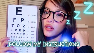 ASMR Cranial Nerve Exam👩‍⚕️Relaxing Deep Ear to Ear Whispering for Sleep 🩺Follow My Instructions 🤍 [upl. by Ranice]