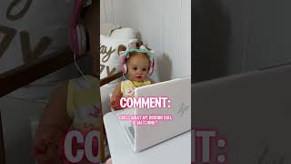 Take a GUESS What’s my REBORN DOLL watching 🤔🤔🤔 reborns reborndoll rebornplay [upl. by Hteazile]