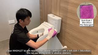 TOTO WASHLET C5 Deep Cleaning Video TCF24410 TCF24460 [upl. by Ahsenahs580]