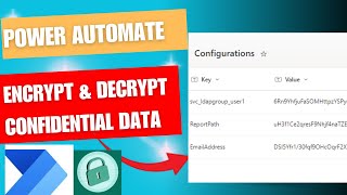 PowerAutomate  EncryptDecrypt Sensitive Data stored in SharePoint AES [upl. by Amerak]