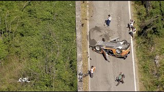 Rally Di Roma Capitale 2020  Adrien Fourmaux crash in SS2 [upl. by Amado]