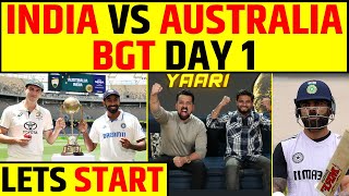 🔴INDIA VS AUSTRALIA DAY 1  BORDER GAVASKAR TROPHY LETS START KISME KITNA HAI DUM [upl. by Gearhart]