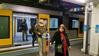 Night time rail action at Petersham StationSydney NSW Australia [upl. by Assennev]