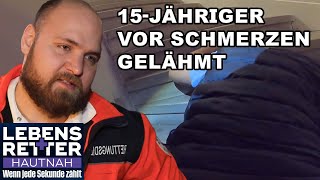 Bewegungsunfähig 15Jähriger erträgt Schmerzen still um Mutter zu schützen  Lebensretter hautnah [upl. by Cullie348]