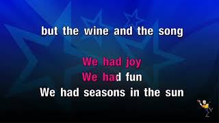 Seasons in the Sun  Terry Jacks KARAOKE [upl. by Gelasias]