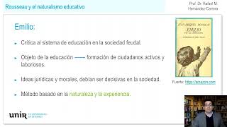 Rousseau El naturalismo educativo [upl. by Elleinnad462]