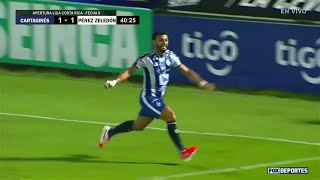 Gol Michael Barrantes  Cartaginés 21 Pérez Zeledón  Jornada 9  Liga de Costa Rica [upl. by Nahtiek]