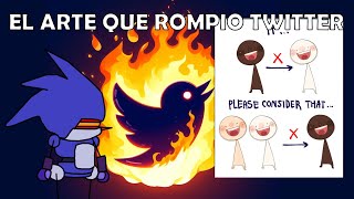 ESTE DIBUJO LE ROMPIO LA MENTE A TWITTER [upl. by Wendelina]