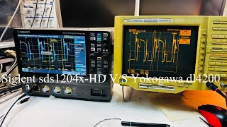 Сравниваем Siglent sds1204xHD VS Yokogawa dl4200 [upl. by Llevert]