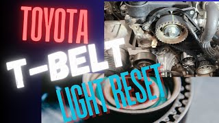 Toyota Tbelt Light Reset how to reset Timing belt light Toyota [upl. by Cynthea]