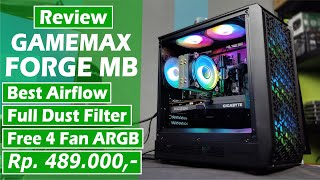 Review Gamemax FORGE MB Casing Gaming ARGB Keren tipe MATX di Harga Terjangkau [upl. by Grimona]