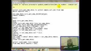 76 Oracle Stored procedure تعليم أوراكل [upl. by Malkah134]