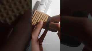 Yummy triple flavour wafer ice cream 🍪🧇🍨 fyp asmr asmrsounds satisfying icecream food [upl. by Almeria]