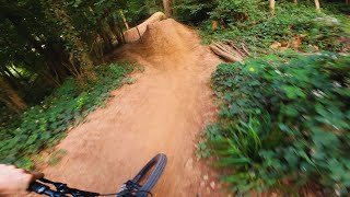 RIDING HUGE DIRT JUMPS AT BELMONT MTB TRAILS [upl. by Frere27]