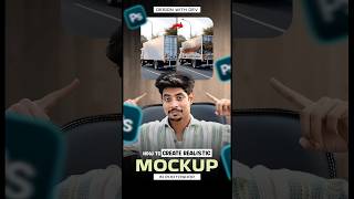 How to Create realistic mockup in Photoshop  photoshoptutorials shorts illustrator [upl. by Gurevich222]