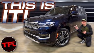 2022 Jeep Grand Wagoneer Youll Be Surprised How Much Jeeps Flagship Costs And Tows [upl. by Anadal]