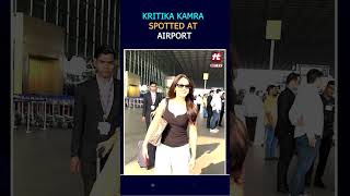 KRITIKA KAMRA SPOTTED AT AIRPORT  Hit TV National bollywood bollywoodnews [upl. by Natsyrt]