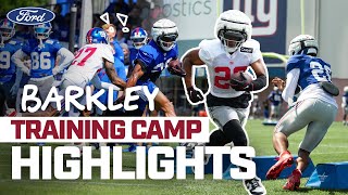 Saquon Barkley TOP Training Camp Highlights  New York Giants [upl. by Kalikow791]