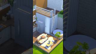 tiny house but make it 🍊orange🍊 themed sims4 sims4build thesims4 ts4 tinyhouse [upl. by Ainerol]