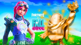 ASÍ LLEGARON LOS FALL GUYS A FORTNITE  FORTNITE x FALL GUYS [upl. by Ihab103]