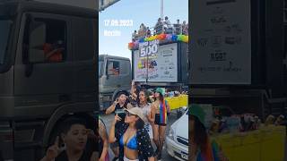 🇧🇷 LGBT parade in Brazil 17092023 Boa Viagem Recife  Pernambuco lgbt recife brazil party [upl. by Fredela617]