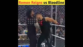 Roman Reigns beat entire Bloodline inside The Steel Cage shorts wwe [upl. by Schaumberger]